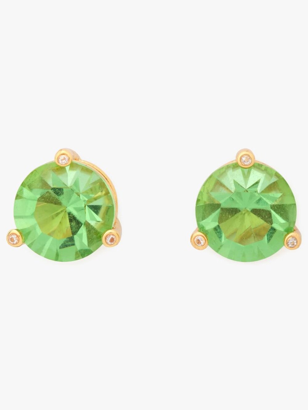 Kate Spade Rise and Shine Studs (Peridot) w/Dust Bag - NWT